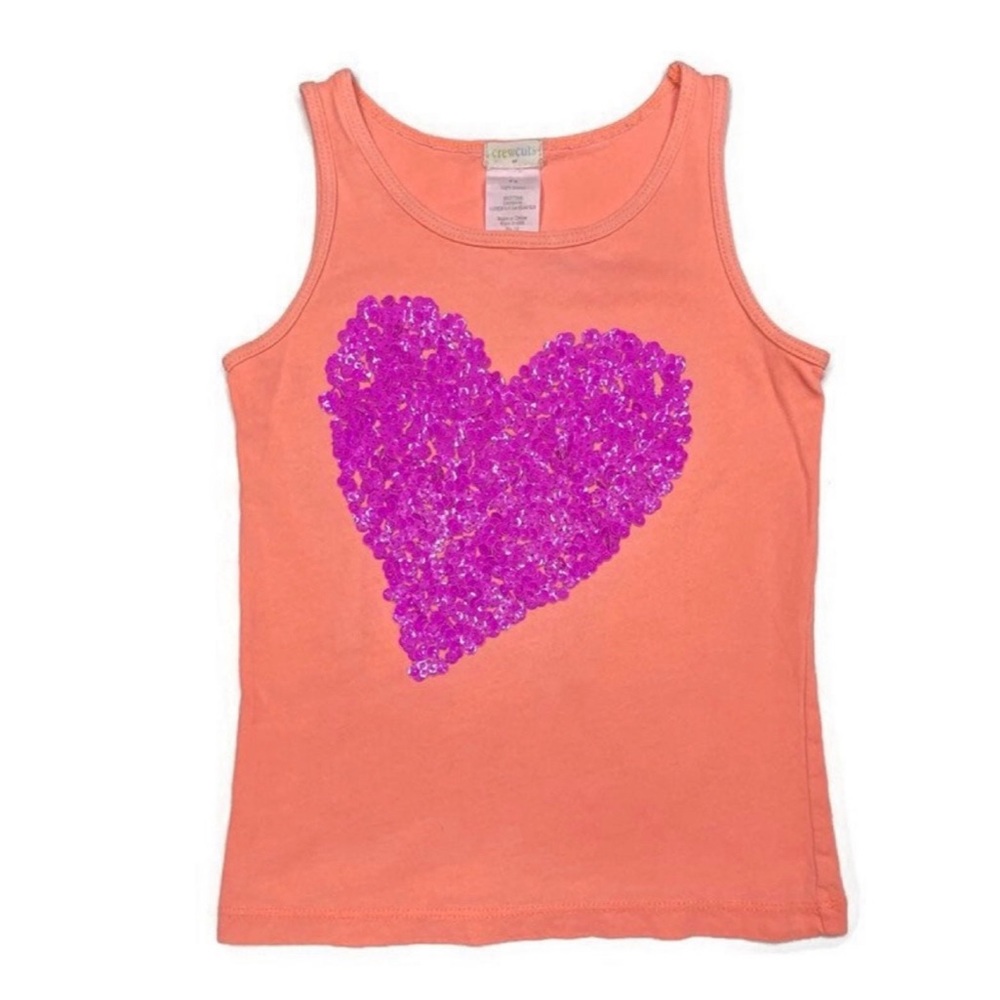 Crewcuts Sequin Heart Tank‎ Top